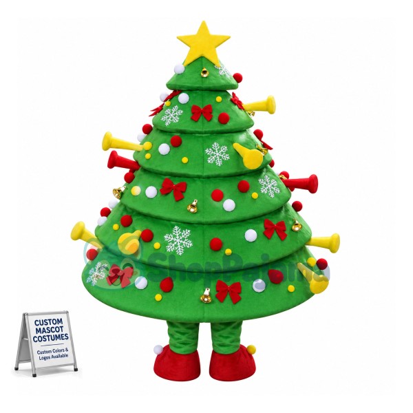 Christmas Tree of Colored Decorations Mascot Costume