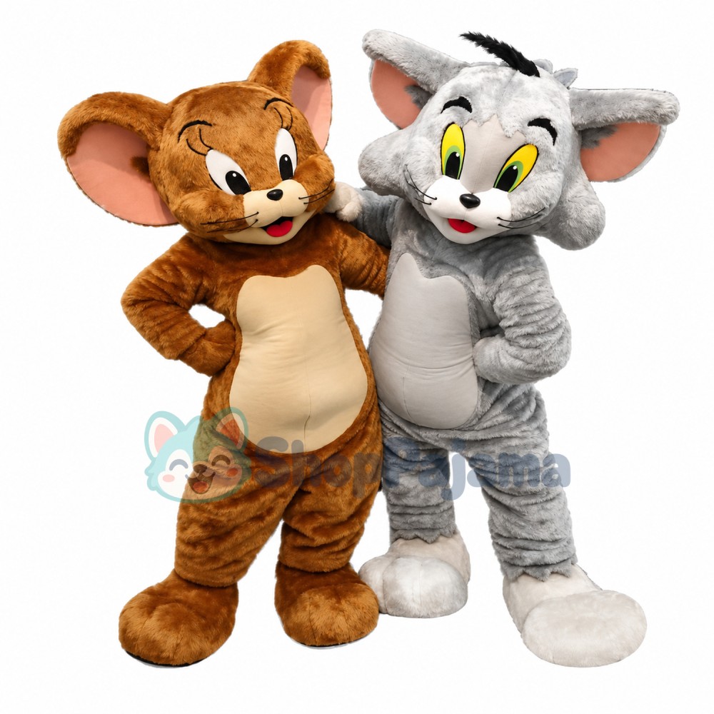 Fashion Cartoon Tom & Jerry Mascot Costume