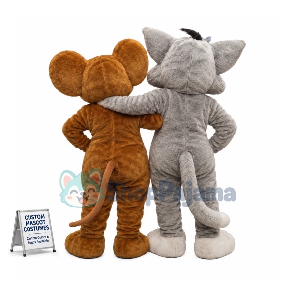 Fashion Cartoon Tom & Jerry Mascot Costume