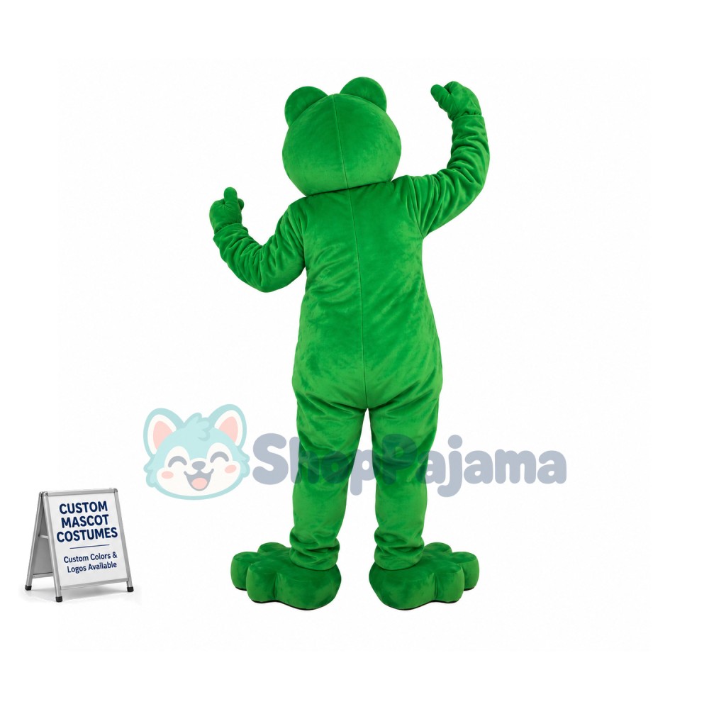 Big Foot The Power Frog Mascot Costume