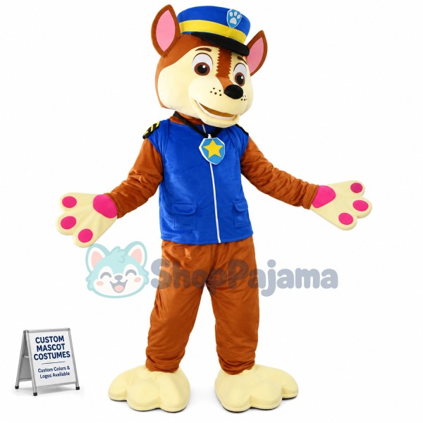 Fancy Adult Cartoon Paw Patrol Mascot Costume