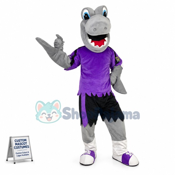 The Ace Shark of Cavaliers Mascot Costume
