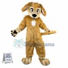 The Marked Brown Furry Dog Mascot Costume