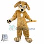 The Marked Brown Furry Dog Mascot Costume