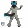 Adult Size Vigilant Gray Wolf Dog Mascot Costume