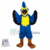 Adult Style Blue Long Wool Bird Mascot Costume