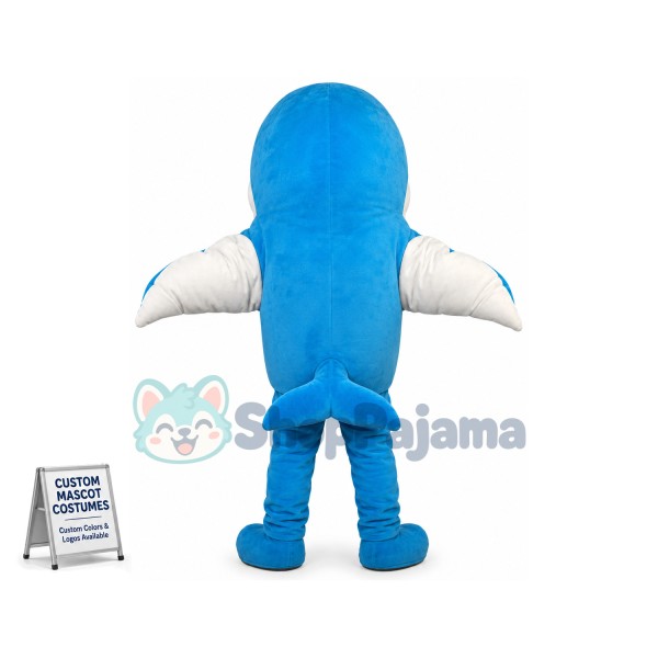 Walking Version of Cute Dolphin Mascot Costume