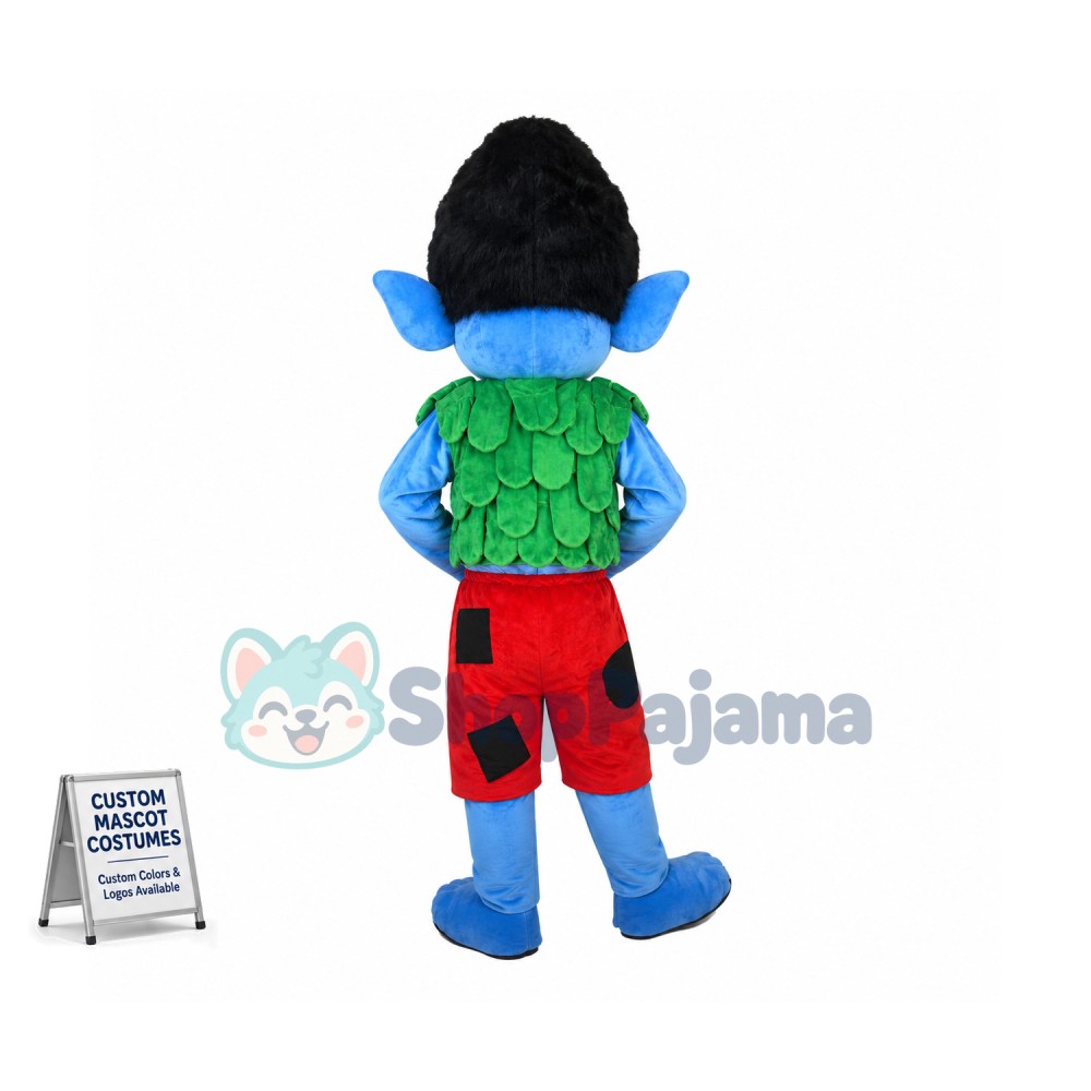 Bran the Elves With Smile Face Cartoon Mascot Costume