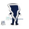 Blue Team Logo of Thunder Mascot Costume