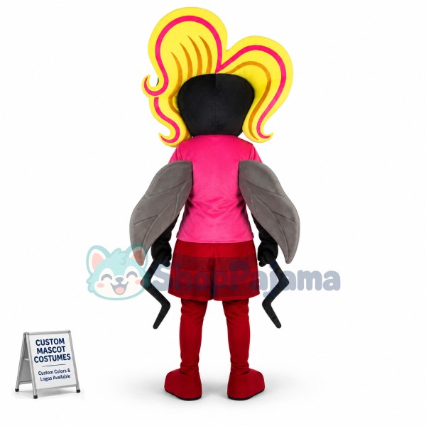 Fashion Model The Blonde Mosquito Lady Mascot Costume