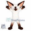 Agile Big-eared White Civet Cat Mascot Costume