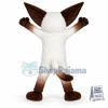 Agile Big-eared White Civet Cat Mascot Costume