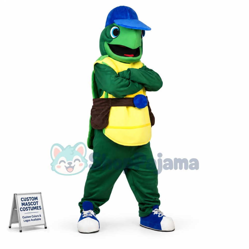 The Confident Repairman Tortoise Mascot Costume