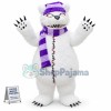Stitched Violent Bear Mascot Adult Costume