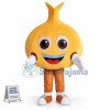 Whole Yellow Onion Cartoon Mascot Costume