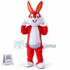 Bright Colored Cartoon Bugs Bunny Mascot Costume
