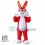 Bright Colored Cartoon Bugs Bunny Mascot Costume