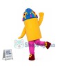 Blueberry Flavored Cupcake Filled With Sugar Granules Mascot Costume