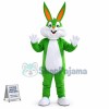 Bright Colored Cartoon Bugs Bunny Mascot Costume