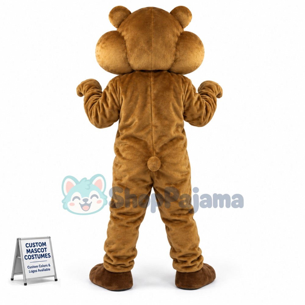 Acting Carefully Brown Chipmunk Mascot Costume