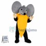 Triangle Cheese Mouse With Big Ears Mascot Costume