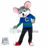 The Polite Gray Mouse Adult Mascot Costume