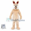 The Khaki Rabbit Following the Order Mascot Costume