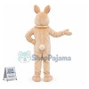 The Khaki Rabbit Following the Order Mascot Costume