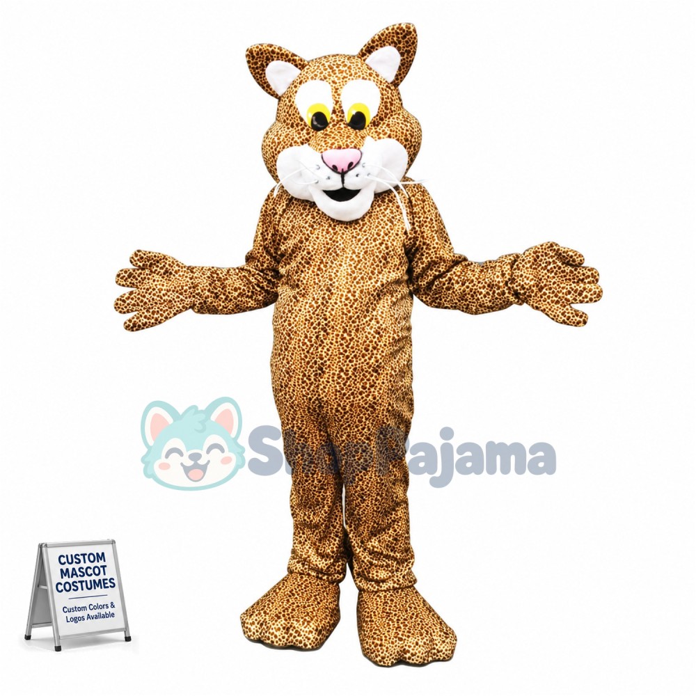 Vigorous Adult Leopard Mascot Costume