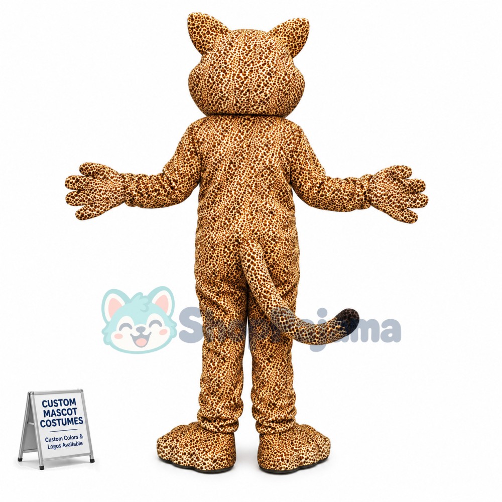 Vigorous Adult Leopard Mascot Costume