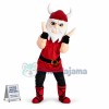 White-bearded Samurai In Red Battle Suit Mascot Costume
