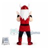 White-bearded Samurai In Red Battle Suit Mascot Costume