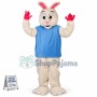 The Starter Rabbit of Relay Race Mascot Costume