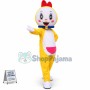 Adorable Cartoon Dorami With Bow Mascot Costume