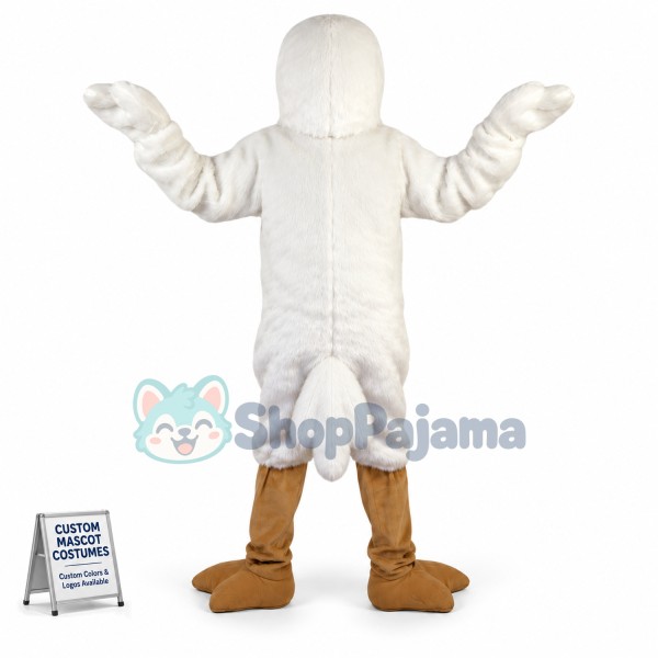Flying Short Plush Seagull Mascot Costume
