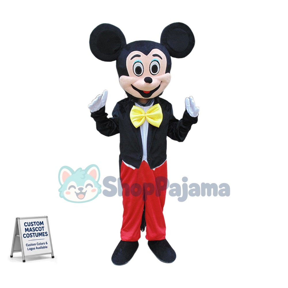 Adult Cartoon Mickey Mouse Mascot Costume