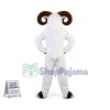 The Leading White Old Goat Mascot Costume
