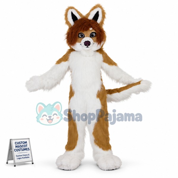 Stupid Messy Long-haired Husky Mascot Costume