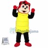 Metamorphosis of Yellow Ladybug Mascot Costume