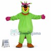 The Noisy Green Parrot Mascot Costume