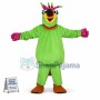 The Noisy Green Parrot Mascot Costume