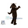 Captive Brown Goat of Farm Mascot Costume