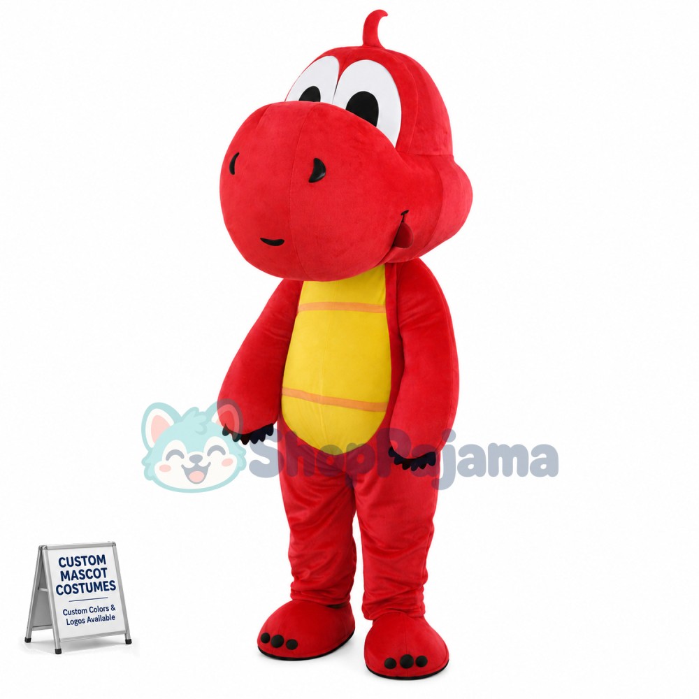 Baby Dragon With Big Head Mascot Costume