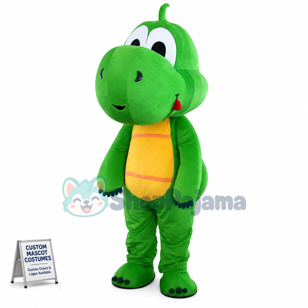 Baby Dragon With Big Head Mascot Costume