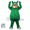 The Evil Green Devil Mascot Costume