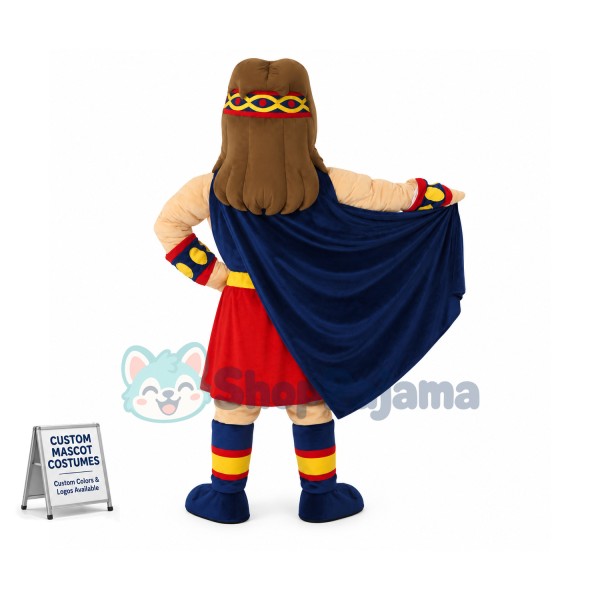 Victorious Samurai In The Arena Mascot Costume