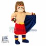 Victorious Samurai In The Arena Mascot Costume