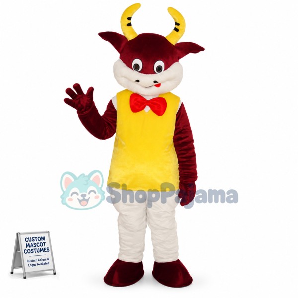Lightweight Serving Cattle Mascot Costume