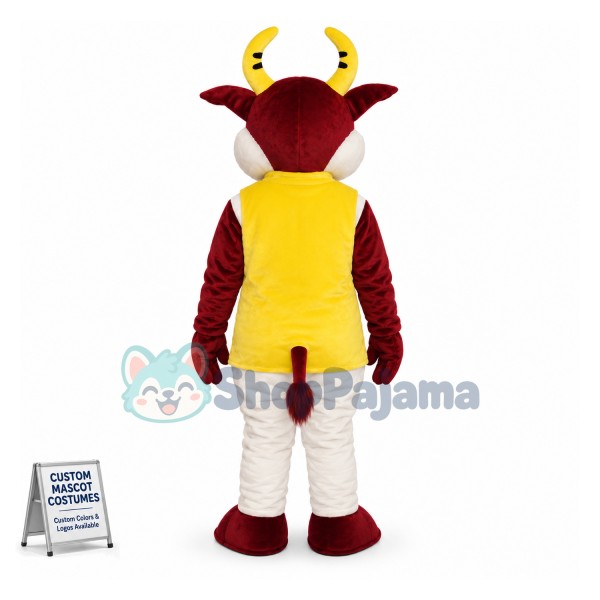 Lightweight Serving Cattle Mascot Costume