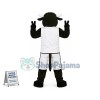 The Celebratory Happy Black Bull Mascot Costume